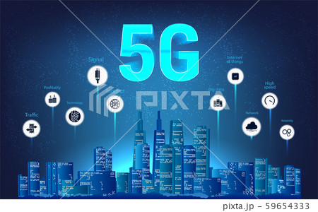 5G wireless internet Wi-fi connection 59654333