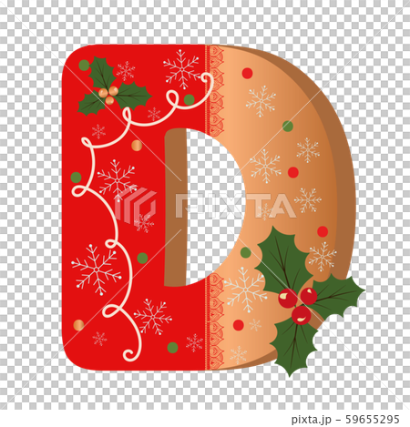 Cookie alphabet gingerbread, Letter D cookie... - Stock Illustration ...