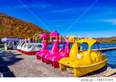 群馬県赤城山・大沼の紅葉 59655394