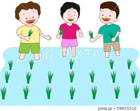 子どもたちの農作業 59655510