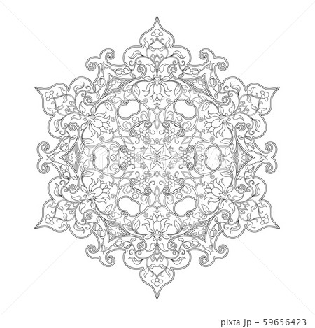 Eastern ethnic motif, traditional muslim ornament. Eastern ethnic motif, traditional muslim ornament. 59656423