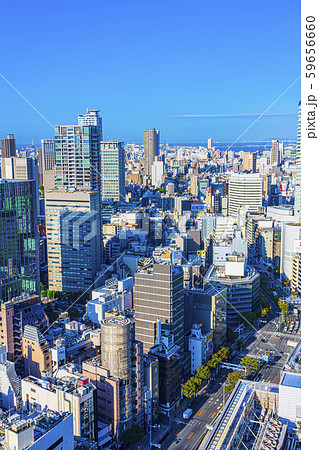 大阪　キタ　都市景観　西梅田方面　 59656660