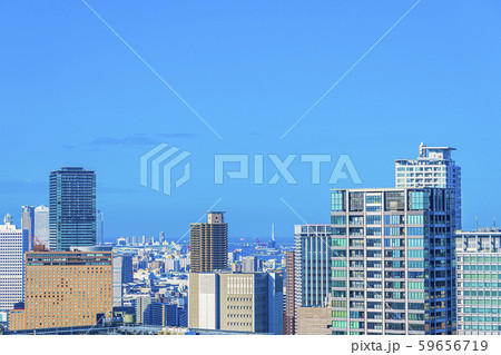 大阪　キタ　都市景観　福島区方面　　 59656719