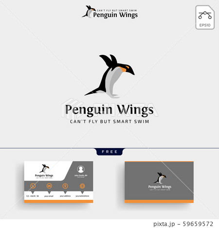 Penguins Logo template and business card Penguins Logo template and business card 59659572