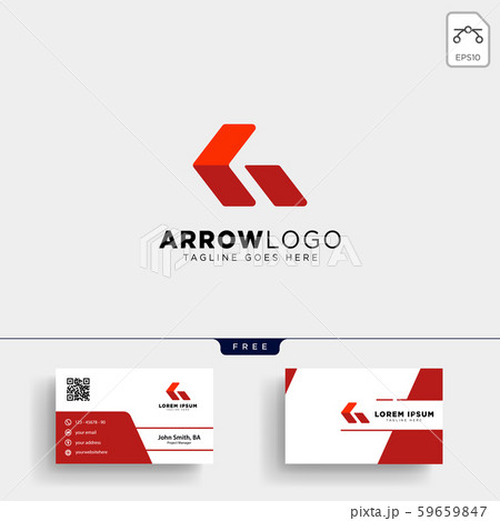 Red Arrow Logo template and business card Red Arrow Logo template and business card 59659847