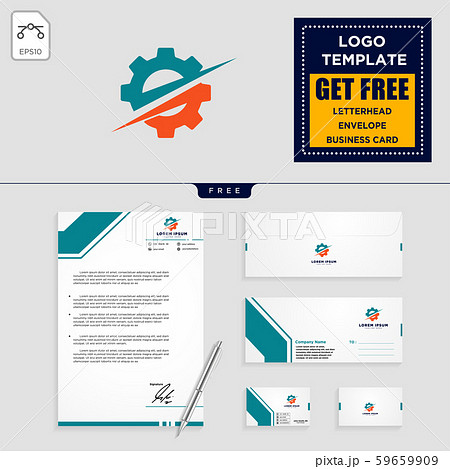 gear, and business chart logo template and 59659909