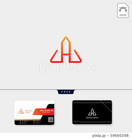 initial A, logo template vector illustration and 59660398
