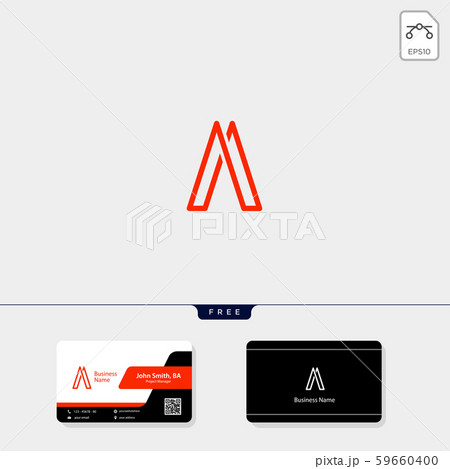 initial A, logo template vector illustration and 59660400