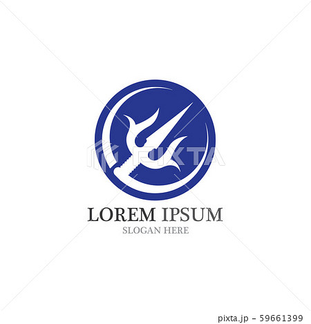 Magic Trident Logo Template vector icon Magic Trident Logo Template vector icon 59661399