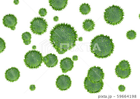 花粉イメージ 透過素材(花粉症などに) 花粉イメージ 透過素材(花粉症などに) 59664198