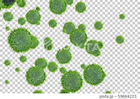 花粉イメージ 透過素材(花粉症などに) 花粉イメージ 透過素材(花粉症などに) 59664223