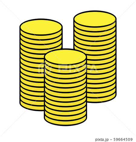 積み上がったコイン 積み上がったコイン 59664509