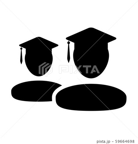Knowledge icon vector male group of students Knowledge icon vector male group of students 59664698
