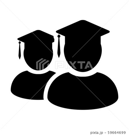 Student icon vector male group of person profile 59664699