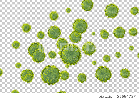 花粉イメージ 透過素材(花粉症などに) 花粉イメージ 透過素材(花粉症などに) 59664757