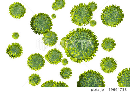 花粉イメージ 透過素材(花粉症などに) 花粉イメージ 透過素材(花粉症などに) 59664758