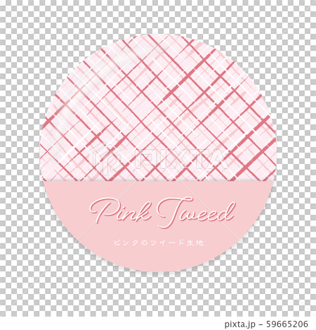 Pink color tweed style illustration 59665206