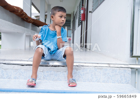 Little asian boy sick and sad Little asian boy sick and sad 59665849