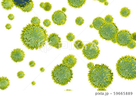 花粉イメージ 白バック（花粉症などに） 59665889