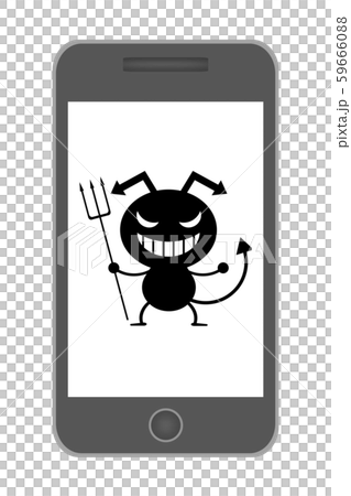 病毒反映在智能手機中 59666088