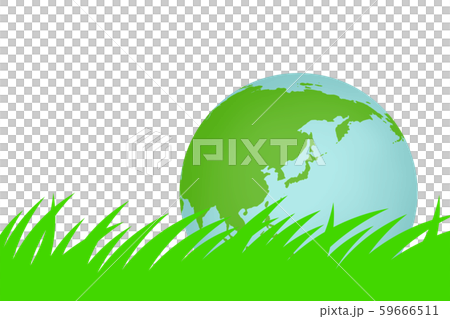 草むらに転がる地球 59666511