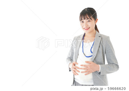 妊娠中の若いビジネスウーマン 59666620