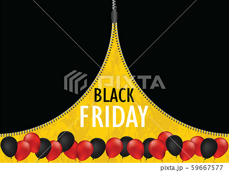 Black friday sale promotion web banner with open 59667577