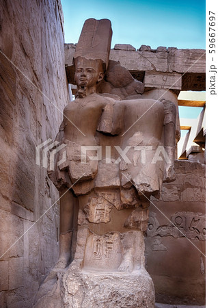 Great Hypostyle Hall and clouds at the Temples of Great Hypostyle Hall and clouds at the Temples of 59667697