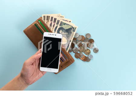 お金　財布　イメージ写真 59668052
