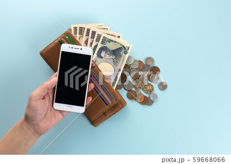 お金　財布　イメージ写真 59668066