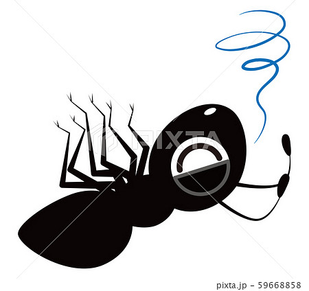 蟻 キャラクター ベクター イラストのイラスト素材