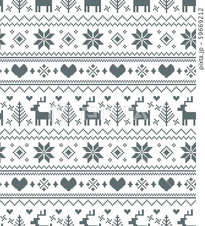 ノルディック柄シームレスパターン ノルディック柄シームレスパターン 59669212