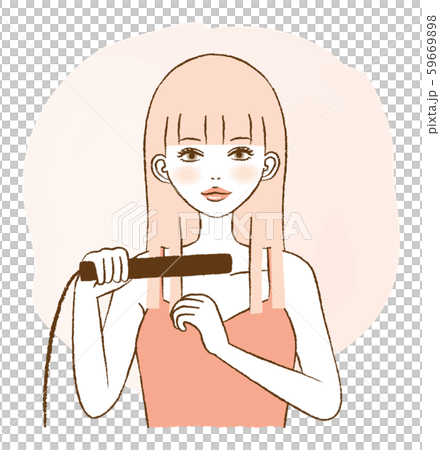 女冰壺鐵直髮型圖 59669898