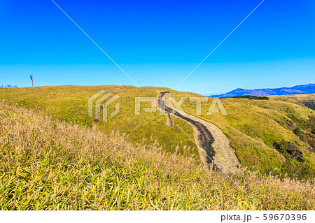西湯浦園地展望所の秋景色・草紅葉　【熊本県阿蘇市】 59670396