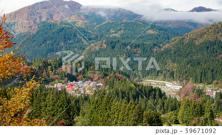 Tadami Line facade in Fukushima,Japan 59671092
