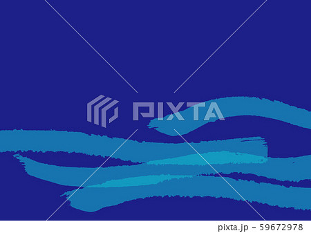 波　水彩画 59672978