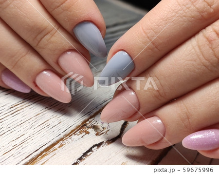 Autumn manicure. Beautyful nails design with Autumn manicure. Beautyful nails design with 59675996