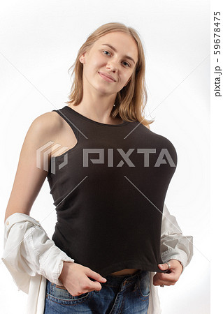 girl with big breast - Stock Photo [59678475] - PIXTA