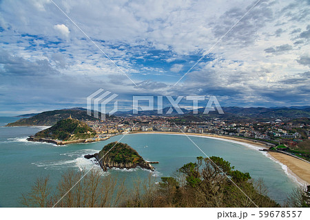 スペイン バスク サン・セバスティアン モンテイゲルドから見るラコンチャ スペイン バスク サン・セバスティアン モンテイゲルドから見るラコンチャ 59678557