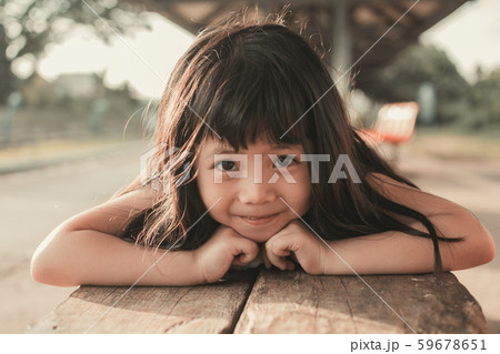 Cute Little Asian Girl. Cute Little Asian Girl. 59678651