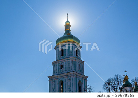 Close-up of the bell tower of Saint Sophia's 59679568