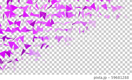 CGパーティクル　トライアングルの紙吹雪 59681288