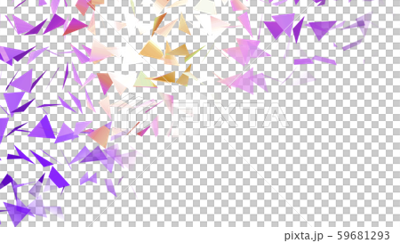 CGパーティクル トライアングルの紙吹雪 CGパーティクル トライアングルの紙吹雪 59681293