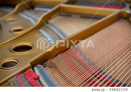 Inside Piano instrument for music background. Inside Piano instrument for music background. 59682250