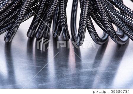 Flexible plastic corrugated pipe for electrical installation 59686754