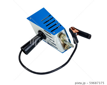 Analog car battery tester, power test load fork. Analog car battery tester, power test load fork. 59687375