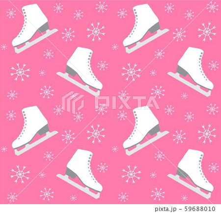 ector seamless pattern of flat ice skates 59688010