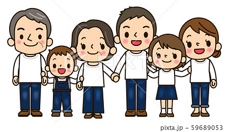 三世代親子6人 59689053