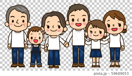 三世代親子6人 59689053