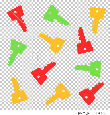 Colorful key background - Stock Illustration [59689929] - PIXTA